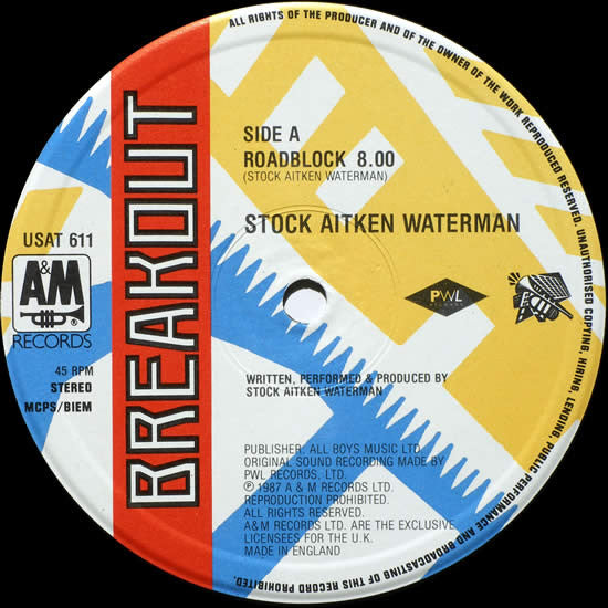 Stock, Aitken & Waterman : Roadblock (12")