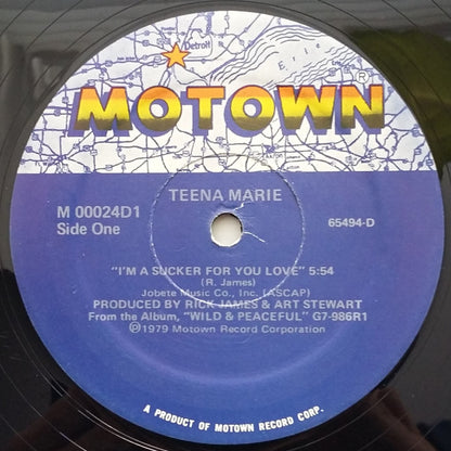 Teena Marie : I'm A Sucker For You Love (12", Single, M/Print)