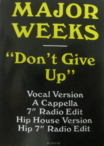 Major Weeks : Don't Give Up (12", Car)