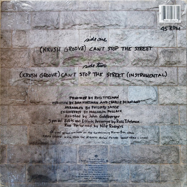 Chaka Khan : (Krush Groove) Can't Stop The Street (12", Maxi)