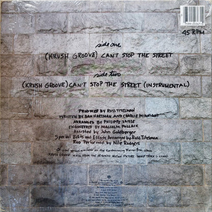 Chaka Khan : (Krush Groove) Can't Stop The Street (12", Maxi)