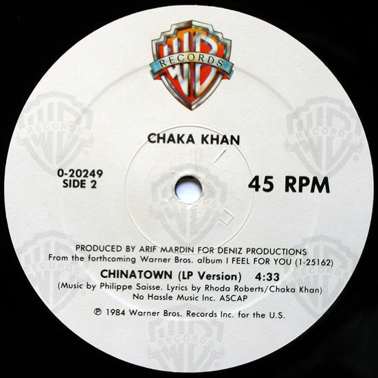 Chaka Khan : I Feel For You (12", Maxi, Spe)