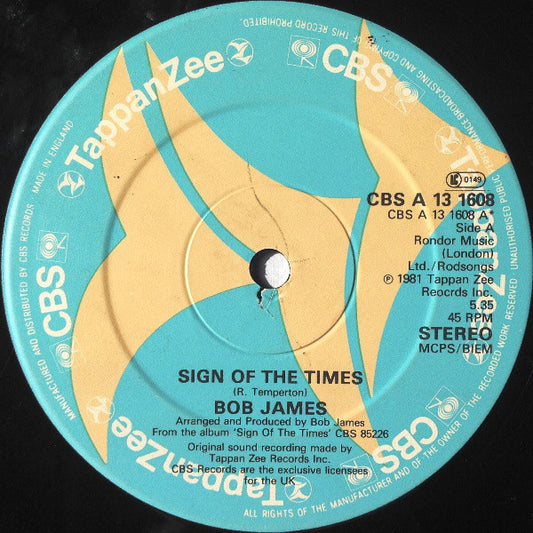 Bob James : Sign Of The Times (12", Single)