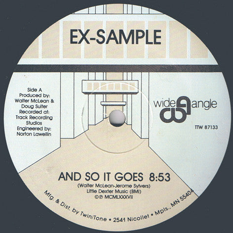 Ex-Sample : And So It Goes (12")