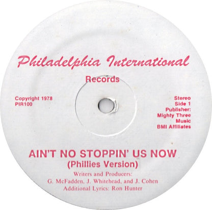 McFadden & Whitehead : Ain't No Stoppin' Us Now (12")
