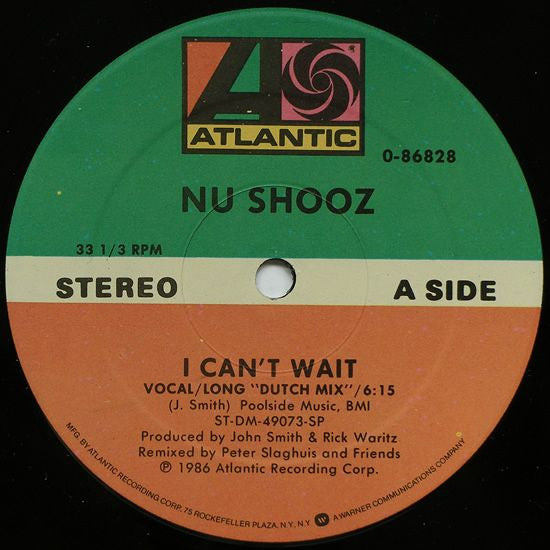 Nu Shooz : I Can't Wait (12", Spe)