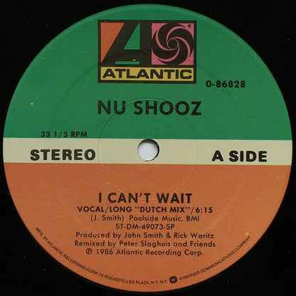 Nu Shooz : I Can't Wait (12", Spe)