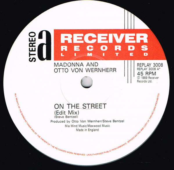 Madonna & Otto Von Wernherr : On The Street (12", Single)