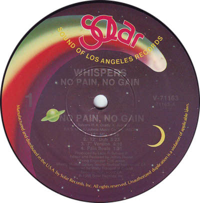 Whispers* : No Pain, No Gain (12")