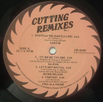 Various : Cutting Remixes (Vol. 1) (LP, Comp)