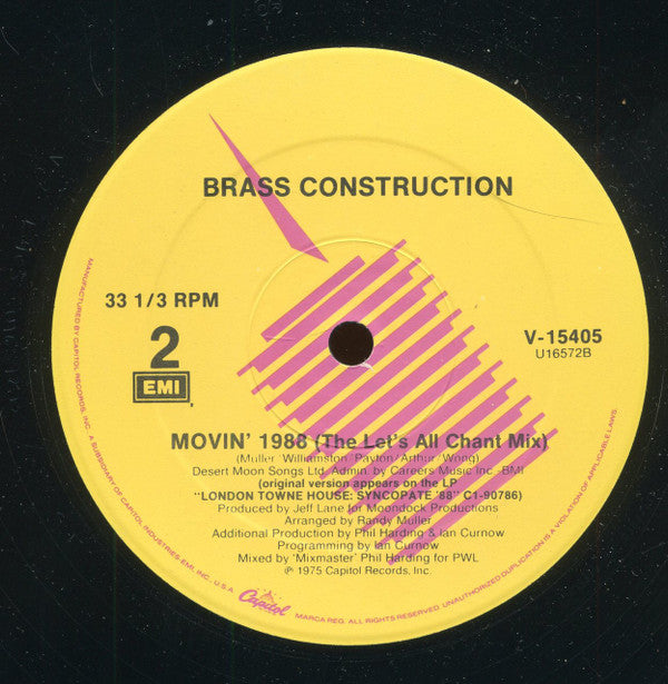 Brass Construction : Movin' 1988 (12")