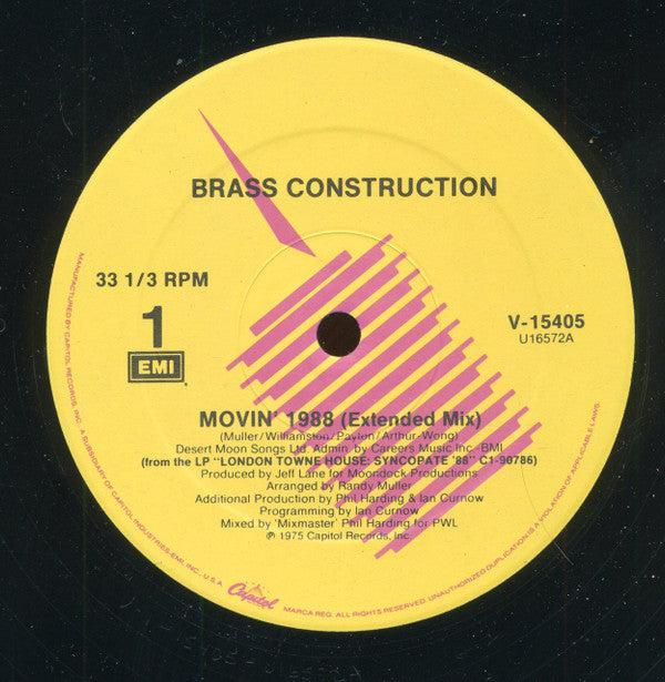 Brass Construction : Movin' 1988 (12")