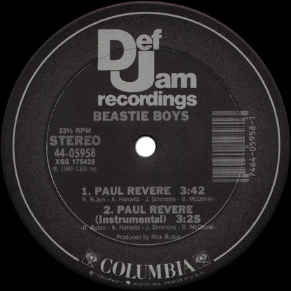 Beastie Boys : It's The New Style / Paul Revere (12", M/Print)