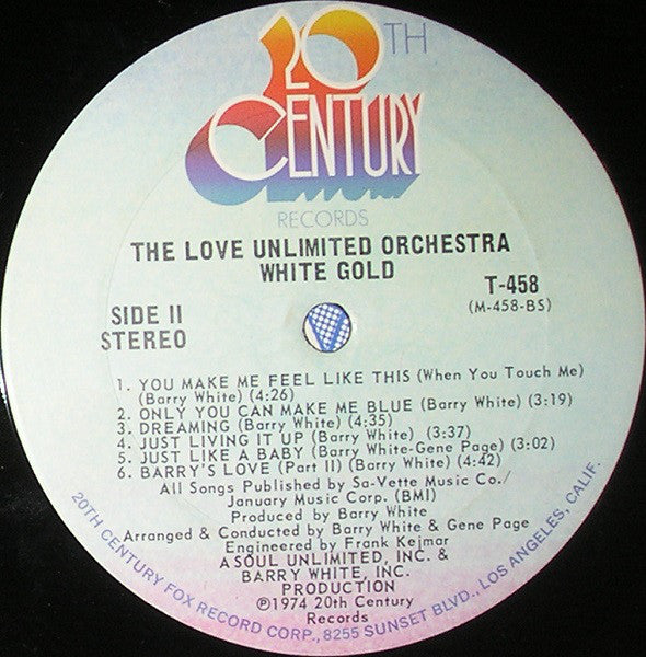 The Love Unlimited Orchestra* : White Gold (LP, Album, Pit)