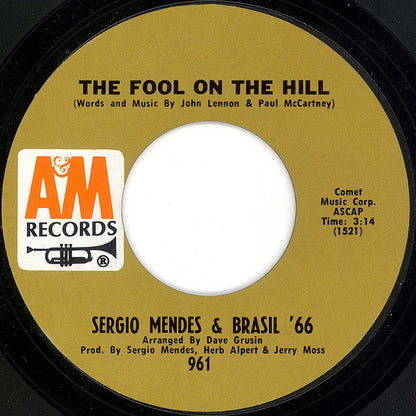 Sergio Mendes & Brasil '66* : The Fool On The Hill / So Many Stars (7", Single, Styrene, Pit)
