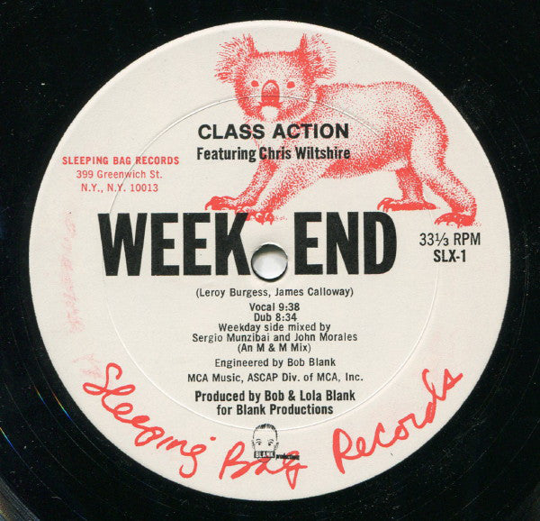 Class Action Featuring Chris Wiltshire* : Weekend (12", Single)