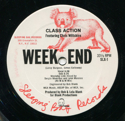 Class Action Featuring Chris Wiltshire* : Weekend (12", Single)