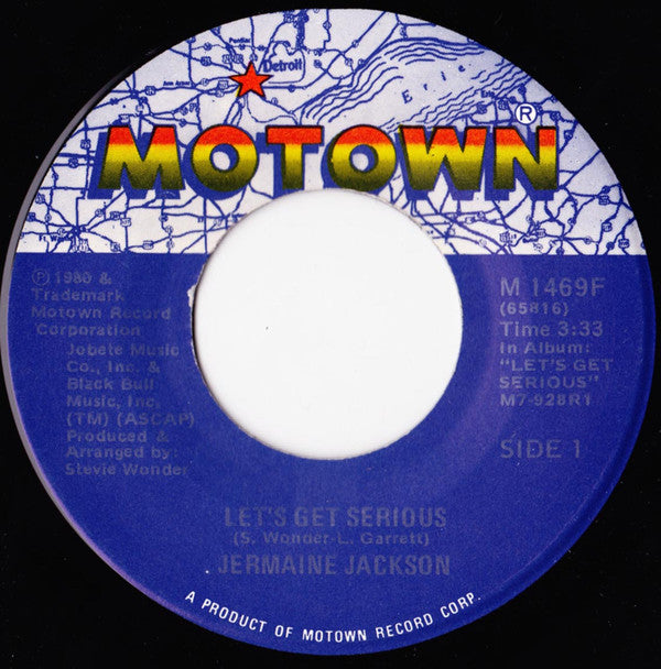Jermaine Jackson : Let's Get Serious (7", Single, Lab)
