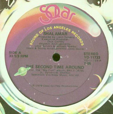 Shalamar : The Second Time Around (12", Single, Gol)