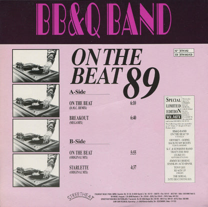 B.B. & Q. Band* : On The Beat 89 (Special Limited Edition Remix) (12", Ltd)