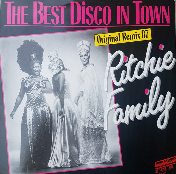 Ritchie Family* : The Best Disco In Town (Original Remix 87) (12")