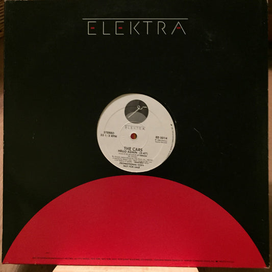 The Cars : Hello Again (12", Promo)
