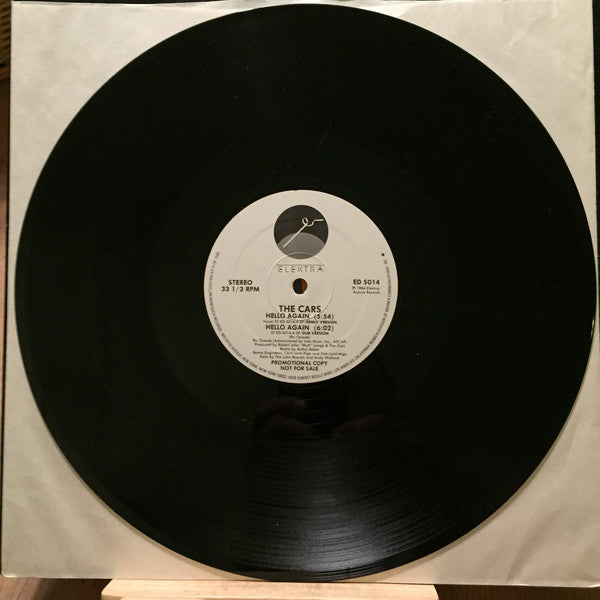 The Cars : Hello Again (12", Promo)
