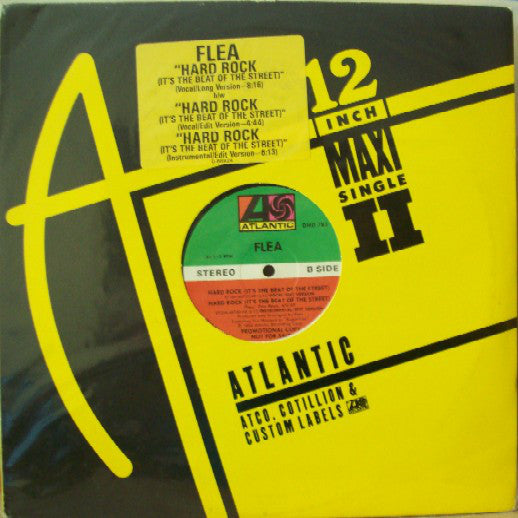 Flea (2) : Hard Rock (It's The Beat Of The Street) (12", Promo)