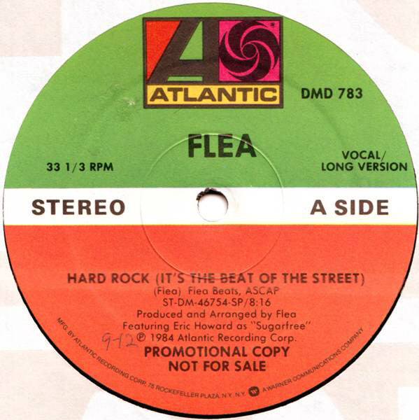 Flea (2) : Hard Rock (It's The Beat Of The Street) (12", Promo)