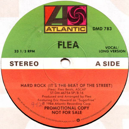 Flea (2) : Hard Rock (It's The Beat Of The Street) (12", Promo)