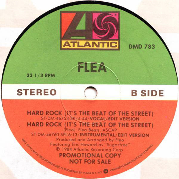 Flea (2) : Hard Rock (It's The Beat Of The Street) (12", Promo)