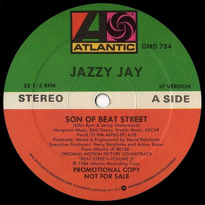 Jazzy Jay / Lala* : Son Of Beat Street / Into The Night (12", Maxi, Promo)