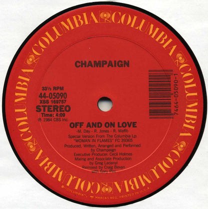 Champaign : Off And On Love (12" Dance Version) (12")