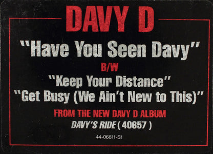 Davy D : Have You Seen Davy (12", Single)