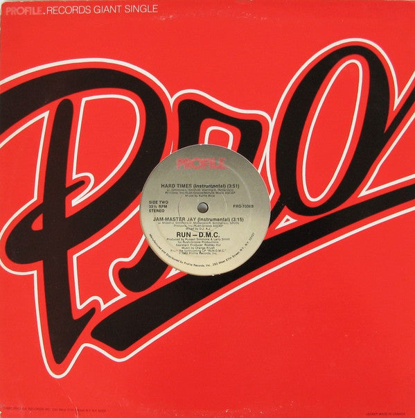 Run-DMC : Hard Times / Jam-Master Jay (12", Single)