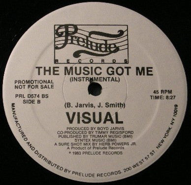 Visual : The Music Got Me (12", Promo)