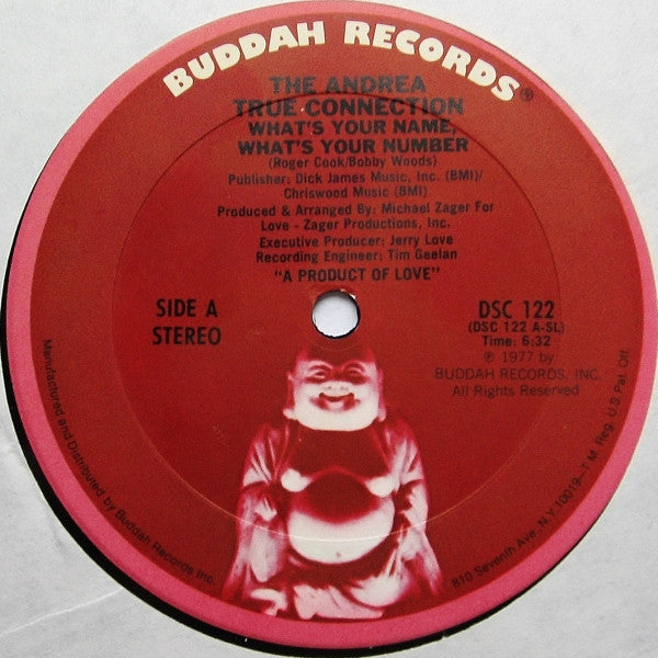 The Andrea True Connection* : What's Your Name, What's Your Number (12", Single, Ter)