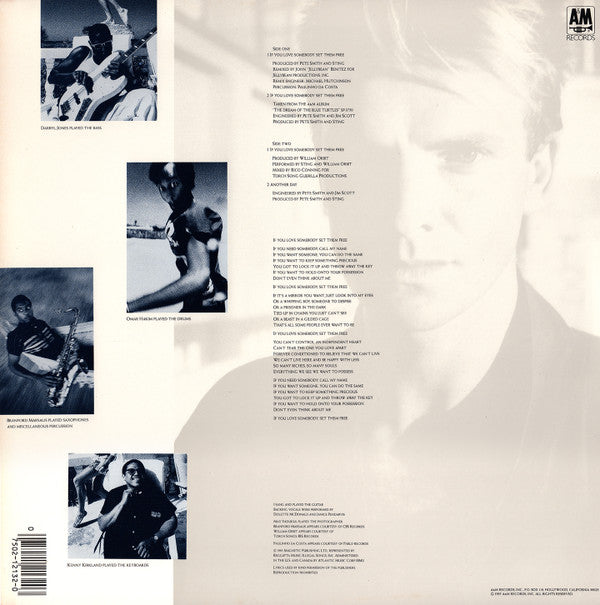 Sting : If You Love Somebody Set Them Free (12", B)