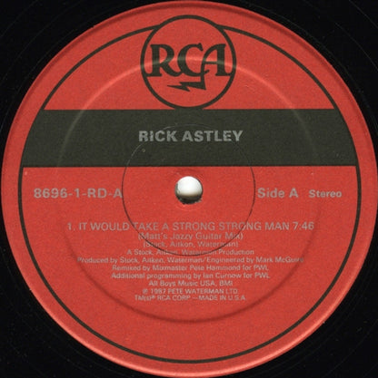 Rick Astley : It Would Take A Strong Strong Man (12", RP)
