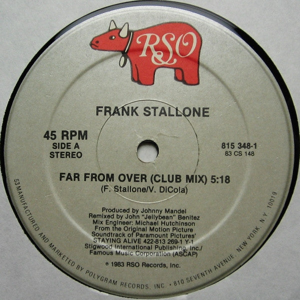 Frank Stallone : Far From Over (12", Single, Ltd)