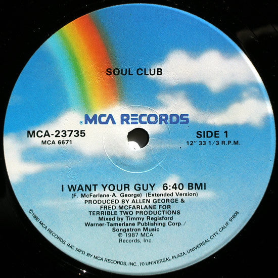Soul Club : I Want Your Guy (12", Single)