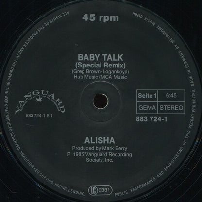 Alisha : Baby Talk (12", Maxi)