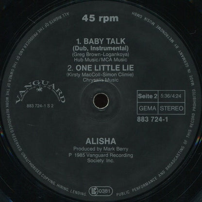 Alisha : Baby Talk (12", Maxi)