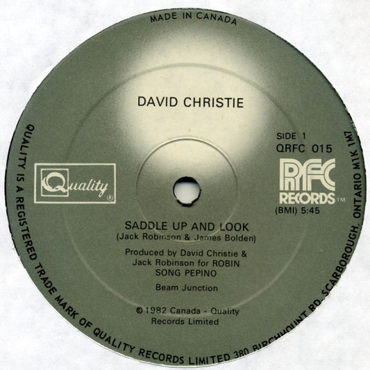 David Christie : Saddle Up And Look (12")