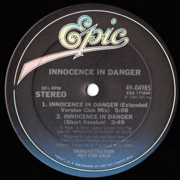 Innocence In Danger : Innocence In Danger (12", Promo)