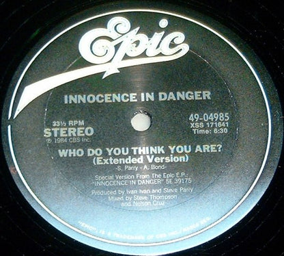 Innocence In Danger : Innocence In Danger (12")