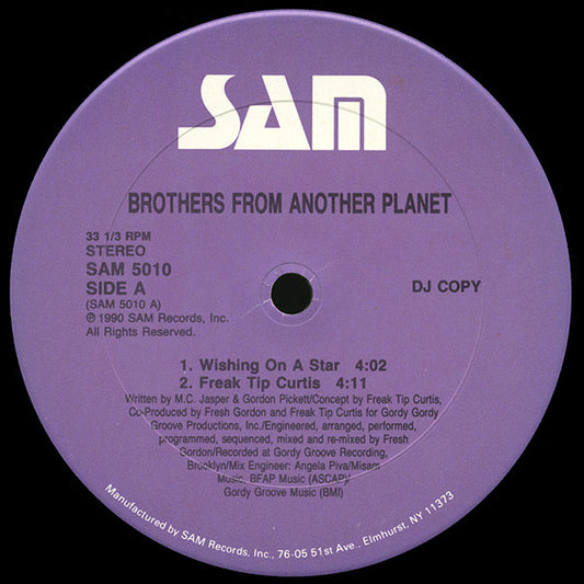 Brothers From Another Planet : Wishing On A Star (12", Single)
