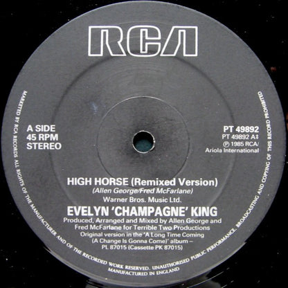 Evelyn 'Champagne' King* : High Horse (U.S. Remix) (12")