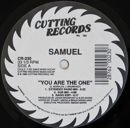 Samuel* : You Are The One (12")