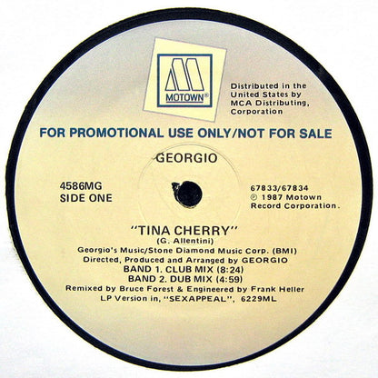 Georgio (2) : Tina Cherry (12", Promo)